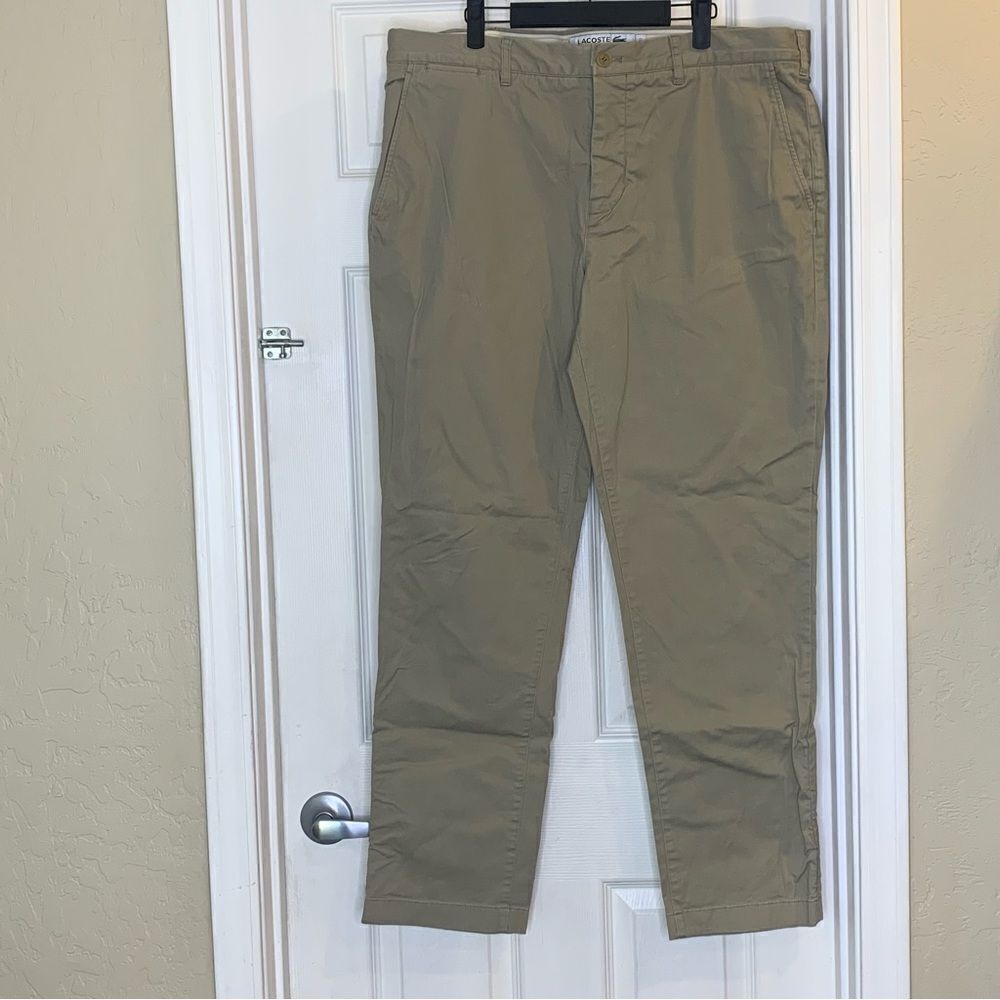 Lacoste Slim Fit Khaki Pants Size 40/32